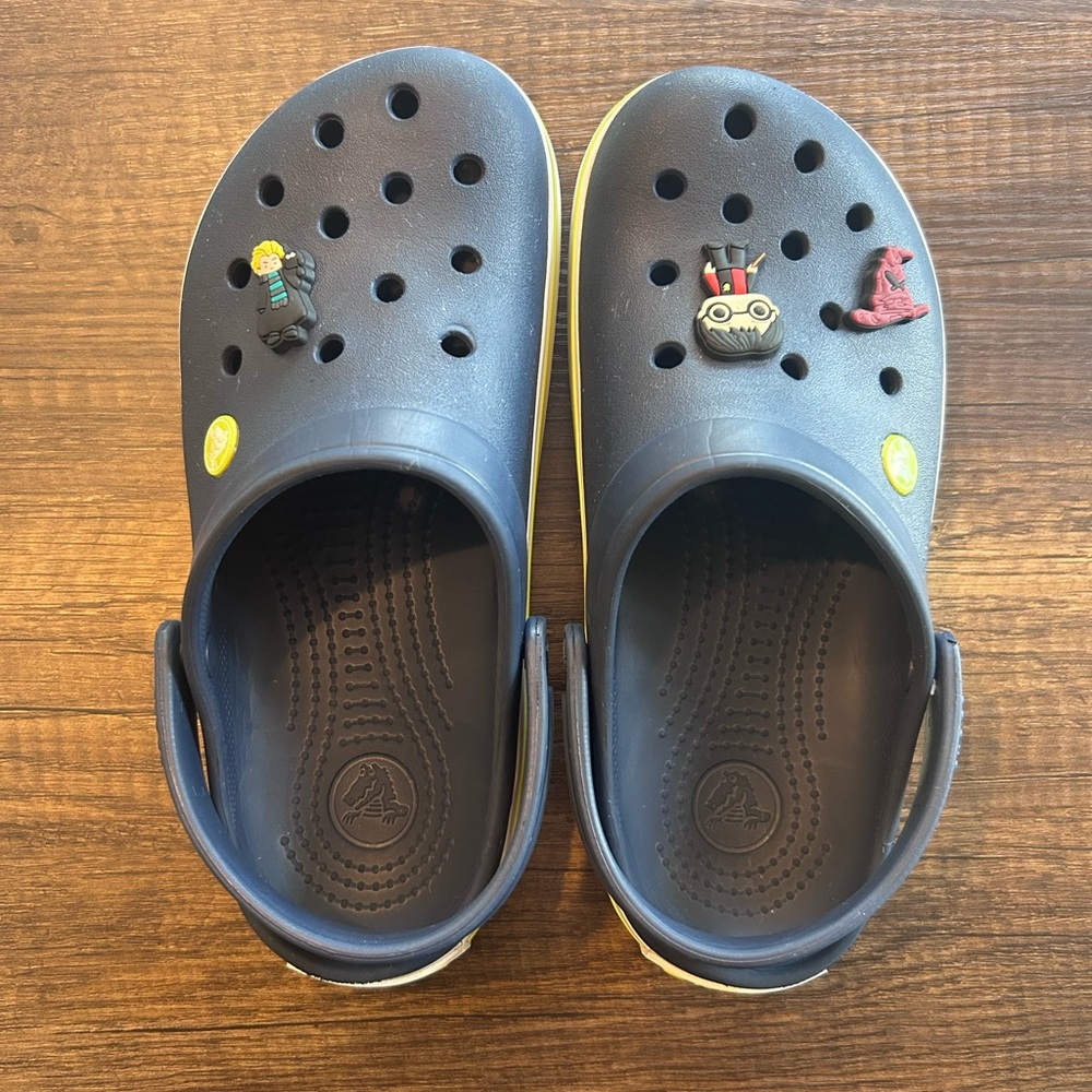 Kids Navy Blue Harry Potter Crocband Clog